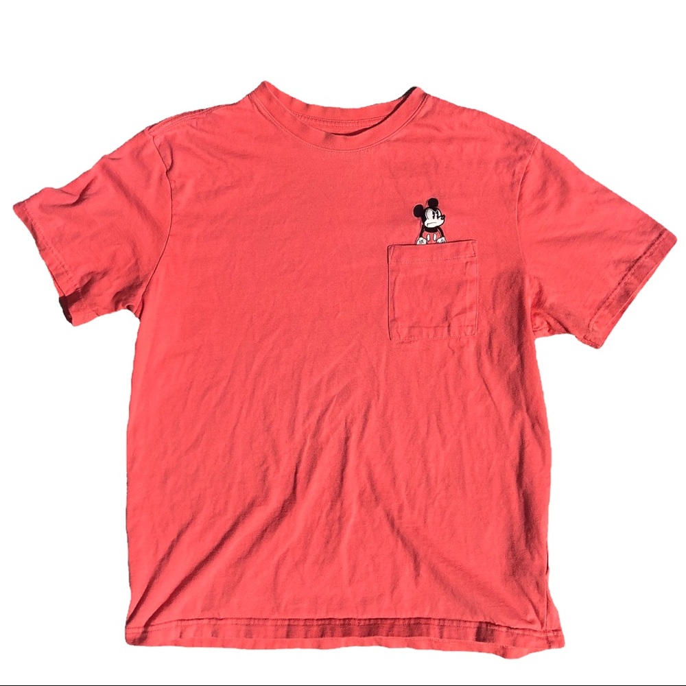 Disney Mad Mickey Stitched Pocket T Shirt